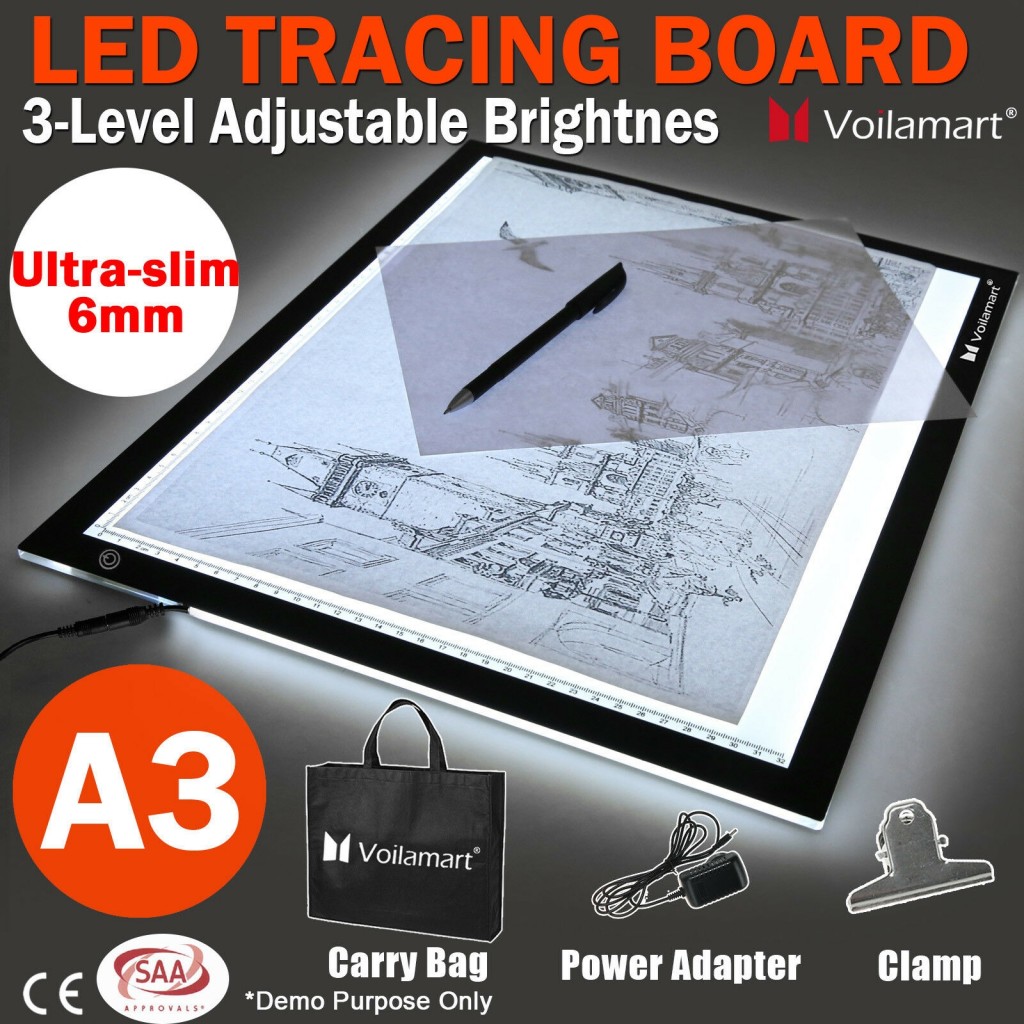 Reviews for Voilamart A3 LED Light Box Tracing Board Art Design Stencil