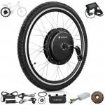 Voilamart 24'' E-Bike Electric Bike Bicycle Conversion Kit Rear Wheel Motor LCD
