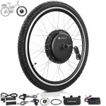 Voilamart 2000W 27.5" Electric Bicycle Conversion Kit Ebike Motor Cycling Hub Front Wheel (Twist Throttle)