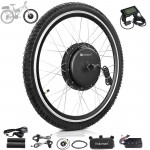 Voilamart 2000W 27.5" Electric Bicycle Conversion Kit Ebike Motor Cycling Hub Front Wheel with LCD (Thumb Throttle)