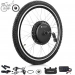 Voilamart 2000W 28" 700C Electric Bicycle Conversion Kit Ebike Motor Cycling Hub Front Wheel (Thumb Throttle)