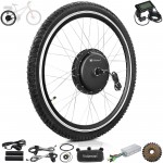 Voilamart 1000W 29" Electric Bicycle Conversion Kit Ebike Motor Cycling Hub Rear Wheel with LCD (Thumb Throttle)
