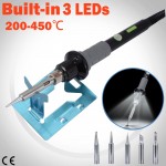 LED Lamp Light Soldering Iron WEP 60W Solder Rework Kit Welding Set ESD 6 Tips