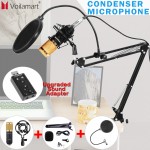 Condenser Microphone Kit Audio Recording Sound Studio Suspension Scissor Stand