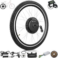 Voilamart 28" LCD Electric Bicycle Motor Conversion Kit 48V 1000W Rear Wheel (Twist Throttle)