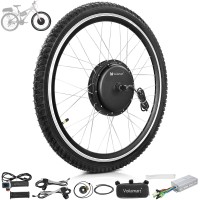 Voilamart 1000W 29" Electric Bicycle Conversion Kit Ebike Motor Cycling Hub Front Wheel (Twist Throttle)