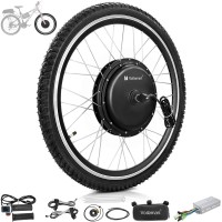 Voilamart 2000W 24" Electric Bicycle Conversion Kit Ebike Motor Cycling Hub Front Wheel (Twist Throttle)