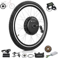 Voilamart 27.5" 48V 1000W Rear Wheel Electric Bicycle Bike Motor Conversion Kit Hub LCD Meter (Thumb Throttle)