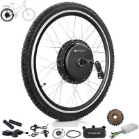 Voilamart 27.5" 48V 1000W Rear Wheel Electric Bicycle Bike Motor Conversion Kit Hub (Thumb Throttle)