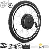 Voilamart 48V 1500W 26" Electric Bicycle Motor Conversion Kit Front Wheel E-Bike Hub (Thumb Throttle)