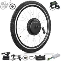 Voilamart 28" LCD Electric Bicycle Motor Conversion Kit 48V 1000W Front Wheel (Thumb Throttle)