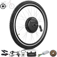 Voilamart 28" Electric Bicycle Motor Conversion Kit 48V 1000W Rear Wheel (Thumb Throttle)