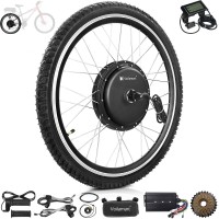 Voilamart 2000W 29" Electric Bicycle Conversion Kit Ebike Motor Cycling Hub Rear Wheel with LCD (Twist Throttle)