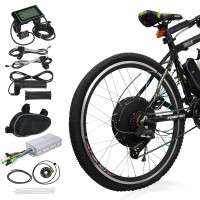 Voilamart 26" Rear Wheel Electric Bicycle Conversion Kit, 48V 1000W E-bike Motor Kit with LCD Display, Intelligent Controller and PAS System, 250W Power Limited for Road Bike