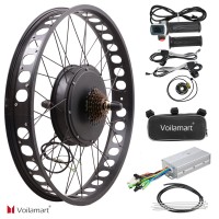 Voilamart 48V 1000W 26''x4.0 Fat Tire Electric Bicycle Rear Motor Conversion Kit