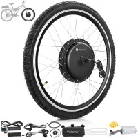 Voilamart 1500W 27.5" Electric Bicycle Conversion Kit Ebike Motor Cycling Hub Front Wheel (Twist Throttle)