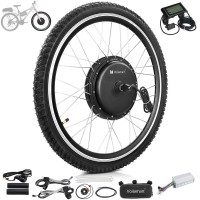 Voilamart 1500W 27.5" Electric Bicycle Conversion Kit Ebike Motor Cycling Hub Front Wheel with LCD (Thumb Throttle)