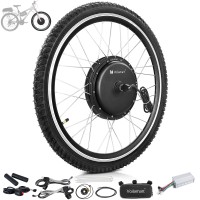 Voilamart 1500W 27.5" Electric Bicycle Conversion Kit Ebike Motor Cycling Hub Frontt Wheel (Thumb Throttle)