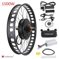 Voilamart 26''x4.0 Fat Tire 48V 1500W Electric Bicycle Rear Motor Conversion Kit
