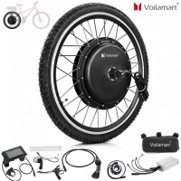 Voilamart 20" 48V 1000W Waterproof Electric Bike Bicycle Conversion Kit Rear Wheel LCD