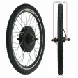 Voilamart 26" 48V 1500W Rear Wheel Electric Bicycle Bike Motor Conversion Kit Hub Cycling (Twist Throttle)