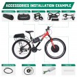 Voilamart 24" Electric Bicycle Motor Conversion Kit Front Wheel E-Bike Cycling Hub 48V 1000W with LCD (Twist Throttle)
