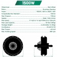 Voilamart 26" 48V 1500W Rear Wheel Electric Bicycle Bike Motor Conversion Kit Hub LCD Meter (Thumb Throttle)