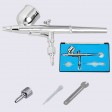Voilamart Dual Action Airbrush Gravity 0.2mm Air Brush Spray Gun 7cc Ink Cup Paint Set Kit