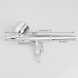 1/6HP Voilamart Air Brush Compressor 2 Airbrush Spray Guns Stencils Hose Art Kit
