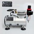 Voilamart Air Brush Compressor Kit Needle Dual Action Airbrush Stencil Make Up
