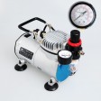 Voilamart Air Brush Compressor Kit Needle Dual Action Airbrush Stencil Make Up