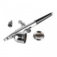 Voilamart Air Brush Compressor Dual Action Spray Gun Airbrush Kit 0.3mm Needle Art Set