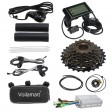 Voilamart 28" LCD Electric Bicycle Motor Conversion Kit 48V 1000W Rear Wheel (Thumb Throttle)