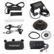 Voilamart 2000W 24" Electric Bicycle Conversion Kit Ebike Motor Cycling Hub Rear Wheel with LCD (Twist Throttle)