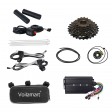 Voilamart 2000W 24" Electric Bicycle Conversion Kit Ebike Motor Cycling Hub Rear Wheel (Thumb Throttle)