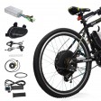 Voilamart 500W 26'' E-Bike Electric Bicycle Motor Conversion Kit Rear Wheel Cycling Hub (Twist Throttle)