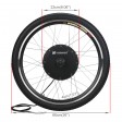 Voilamart Electric Bicycle Kit 26" Front Wheel 48V 1000W E-Bike Conversion Kit, Cycling Hub Motor with Intelligent Controller and PAS System for Road Bike