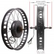 Voilamart 48V 1000W 26''x4.0 Fat Tire Electric Bicycle Rear Motor Conversion Kit