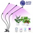 60 LED 3 Head Grow Light Hydroponic Garden Plant Desk 360° Flexible Clip Lamp30W