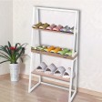 3 Tier Ladder Shelf Display Stand Unit Bookcase Bookshelf Storage Rack Table