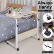 Laptop Table Adjustable Height Mobile Wooden Study Stand Computer iPad Bed Desk