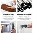 Laptop Table Adjustable Height Mobile Wooden Study Stand Computer iPad Bed Desk