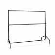 Voilamart 6FT Metal Clothes Rail Stand Heavy Duty Rack Garment Portable Double Rolling 