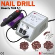 Voilamart Electric Manicure Toe 6 Bits Nail Drill Machine Acrylic Salon Tool Set