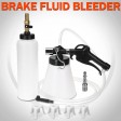 Voilamart Pneumatic Air Brake Bleeder kit Fluid Extractor 4 Adapters Set with Fill Bottle 