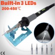 LED Lamp Light Soldering Iron WEP 60W Solder Rework Kit Welding Set ESD 6 Tips