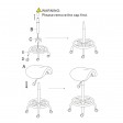 Saddle Stool Beauty Salon Hairdressing Chair Barber Equipment Hydraulic SGS