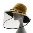 PVC Protective Mask Cap Anti-Fog Saliva Windproof Removable Fishman Hat Brim