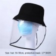  Removable Full Face Protective Cap Windproof Dustproof Anti-Fog Face Shield Hat