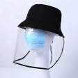  Removable Full Face Protective Cap Windproof Dustproof Anti-Fog Face Shield Hat